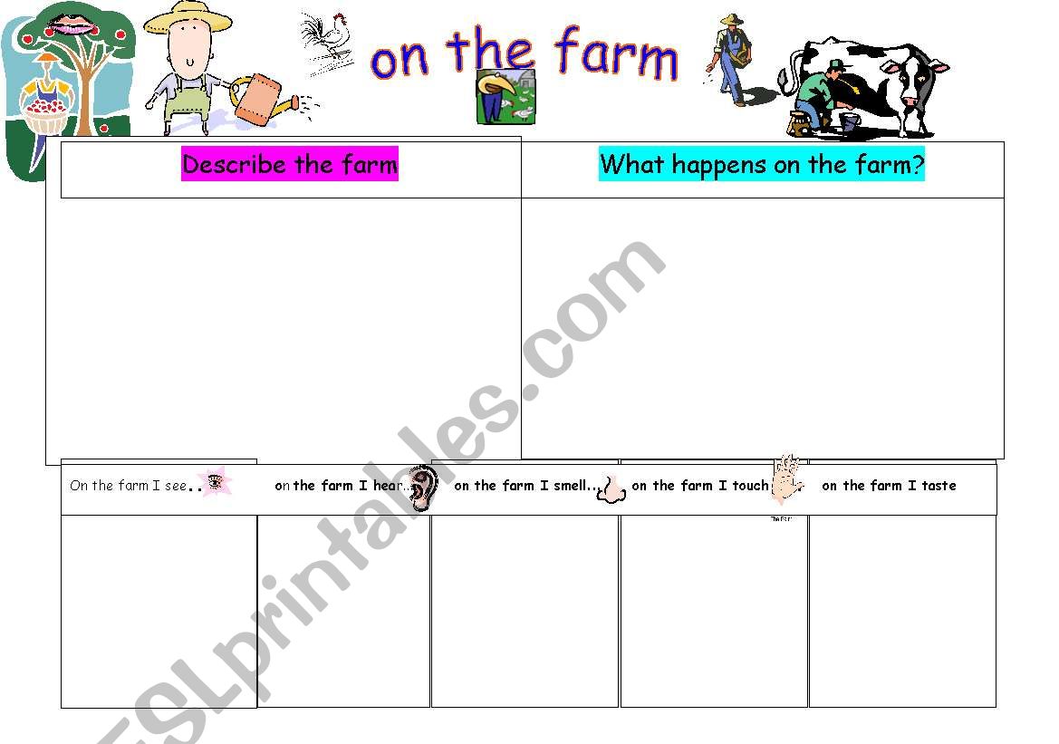 on the farm worksheet