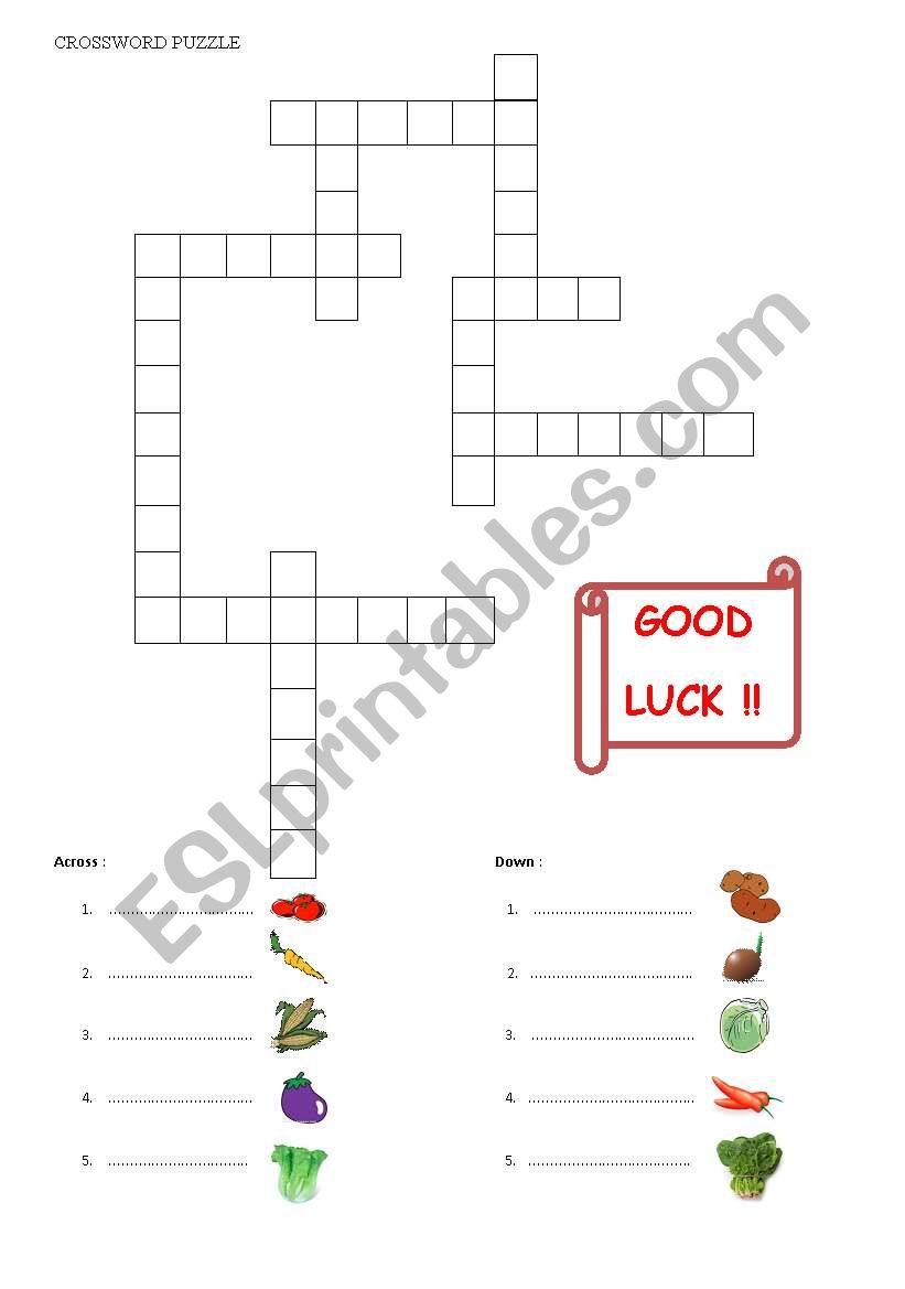 fruit crossword worksheet