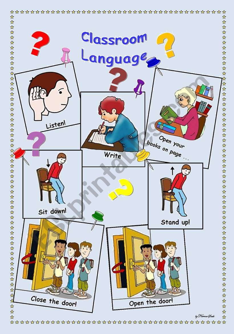 Classroom Language 2-2 worksheet