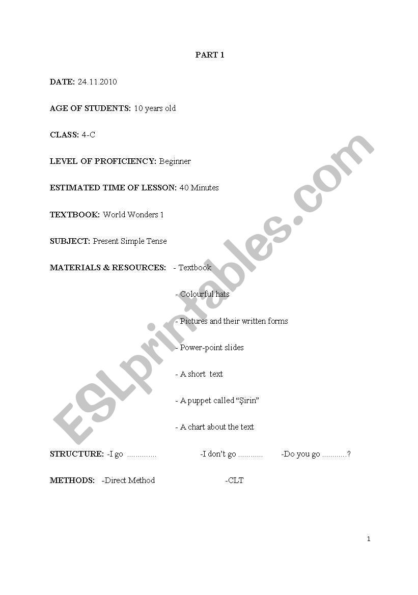 lesson plan worksheet