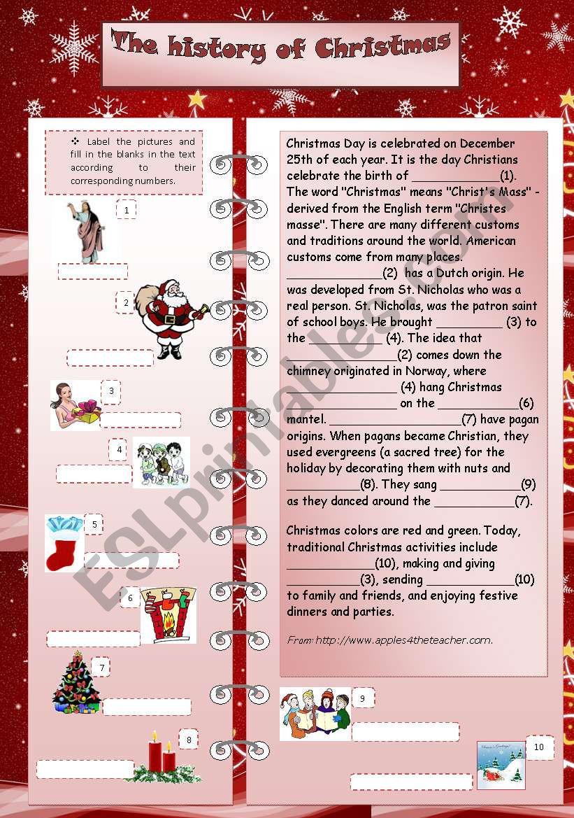 Xmas set 2 - The history of Christmas (Key included)