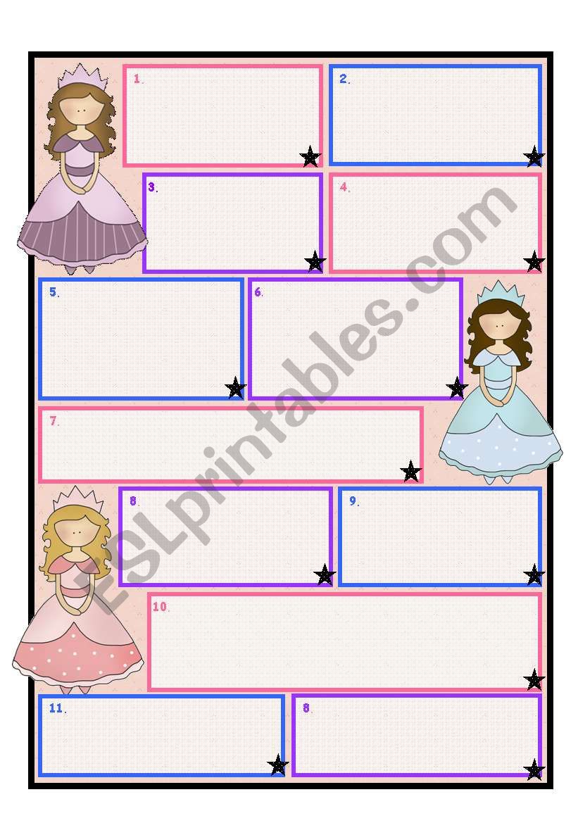 Princess/ Fairy Template worksheet