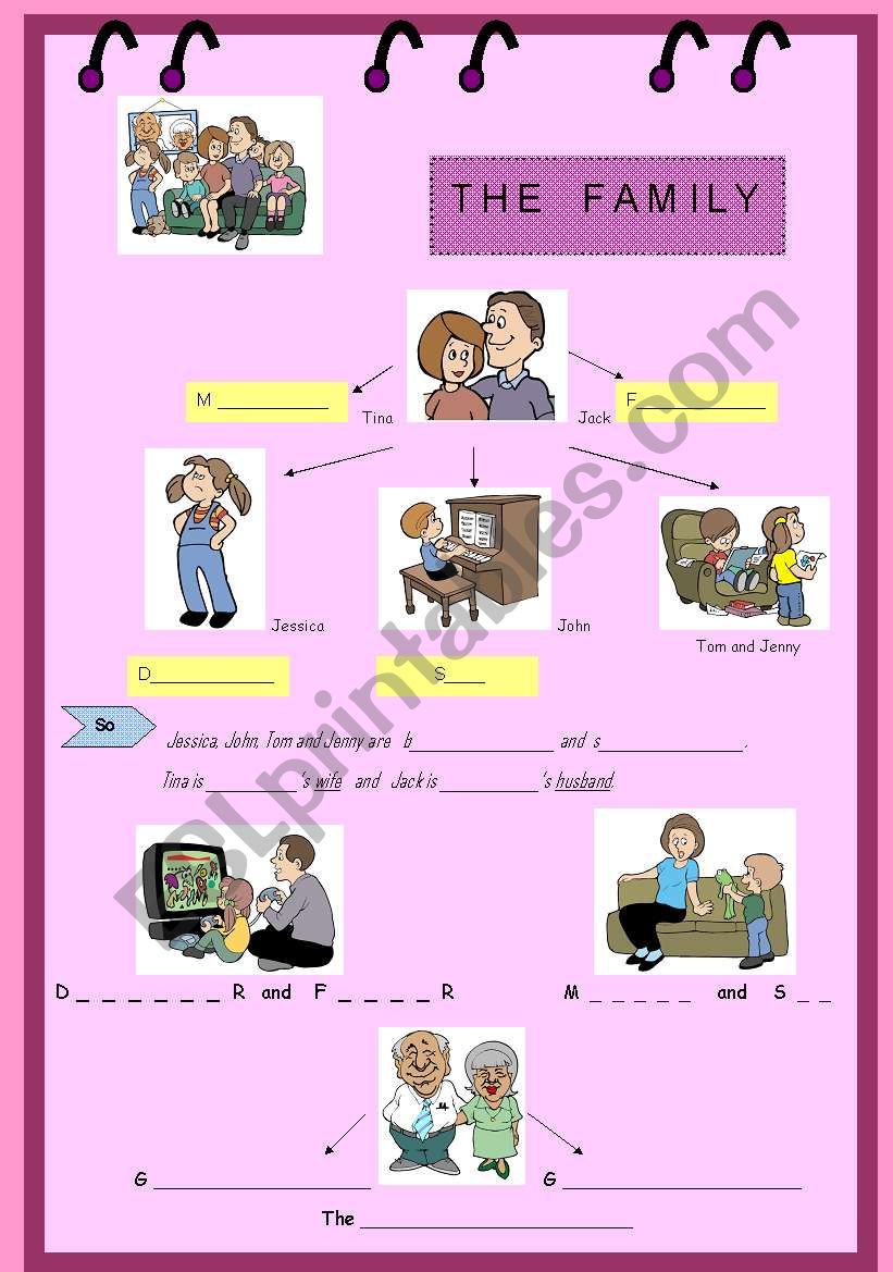 The Family worksheet