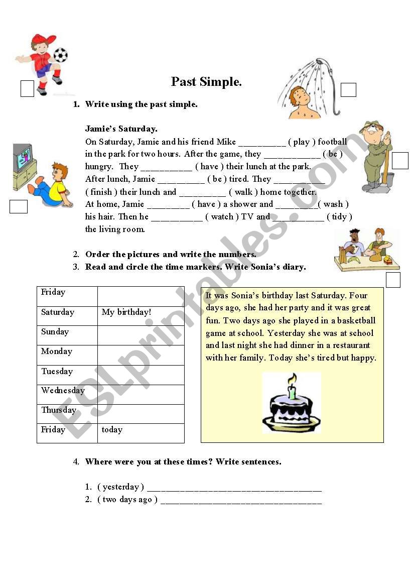 Past Simple worksheet