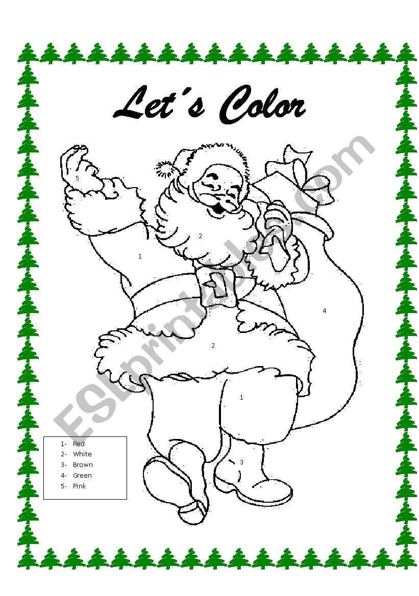 Let´s Color worksheet