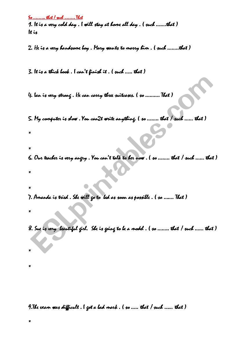 linking words worksheet