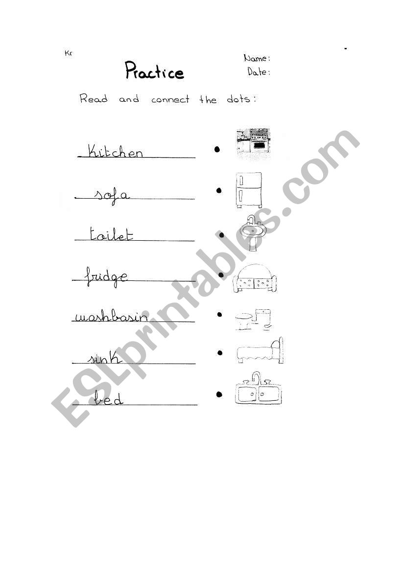 house worksheet