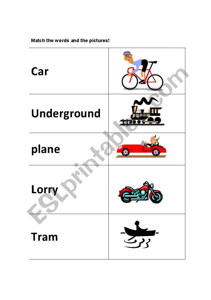 Match the words and the pictures!