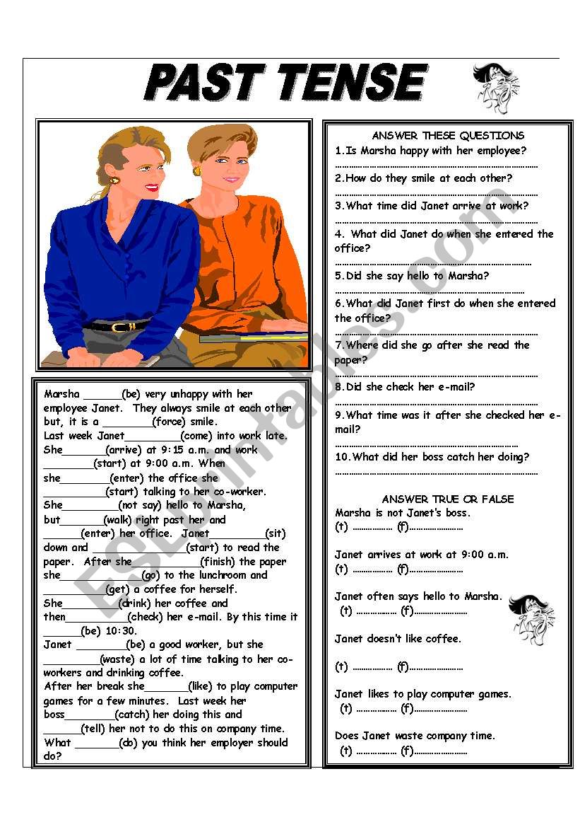 PAST TENSE worksheet