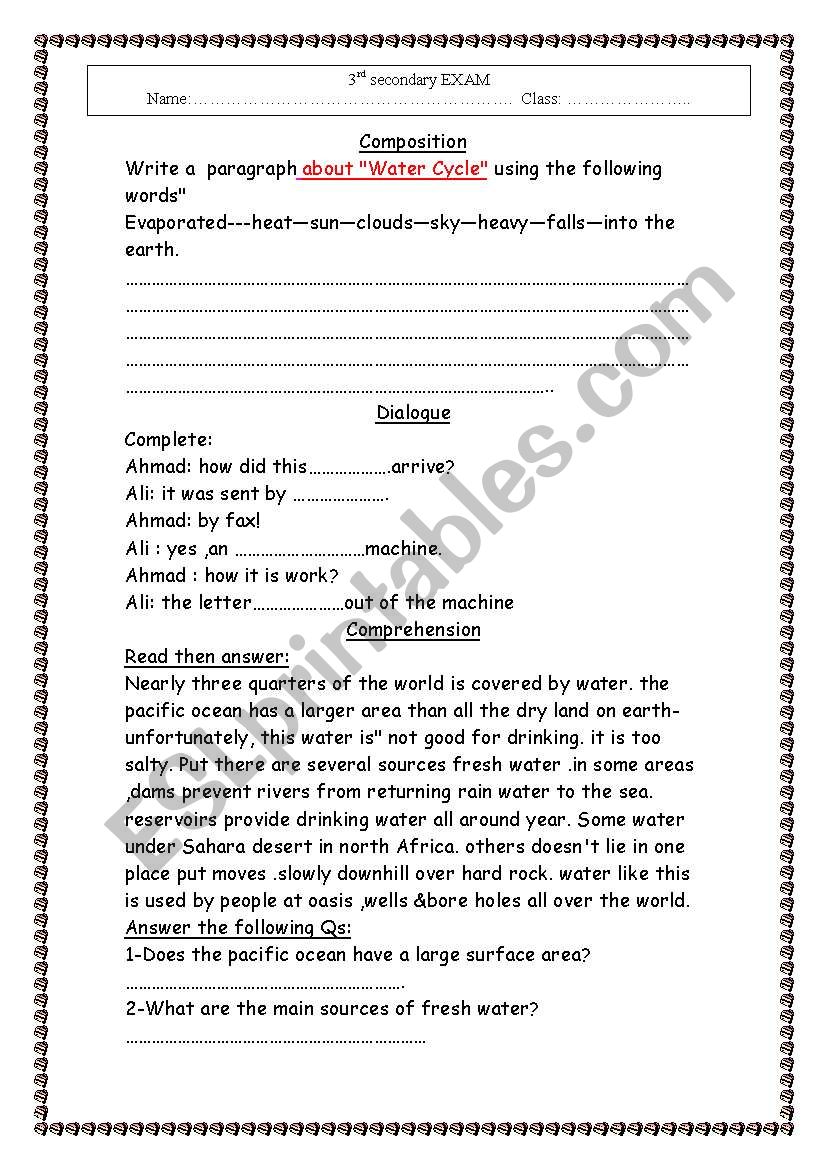 composition worksheet