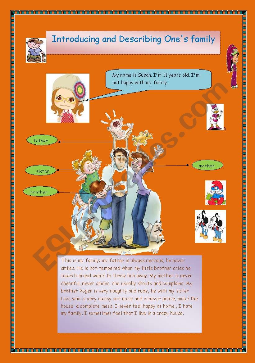 The family: Introducing and describing oneÂ´s family