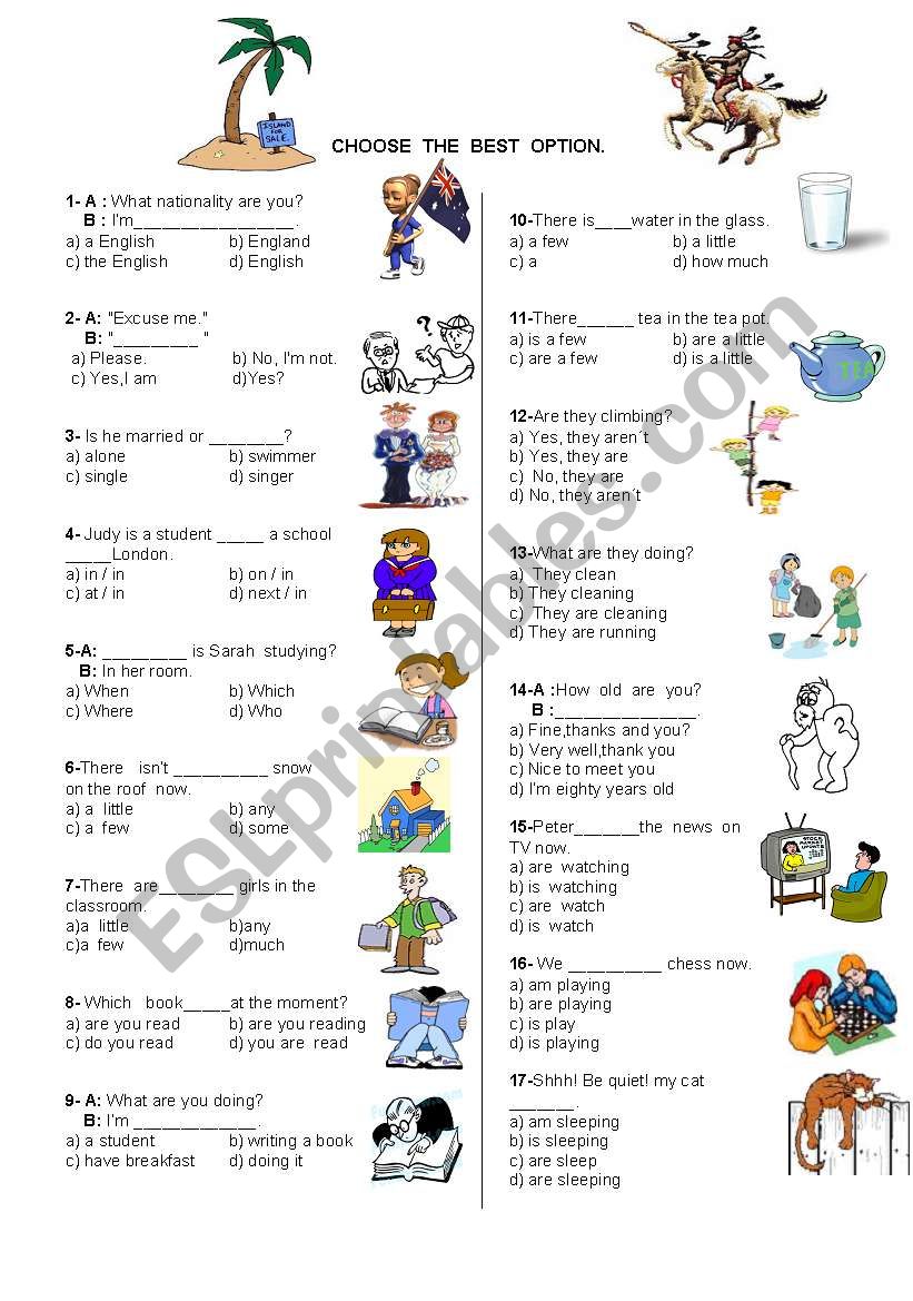 There is / are - Present continuous tense