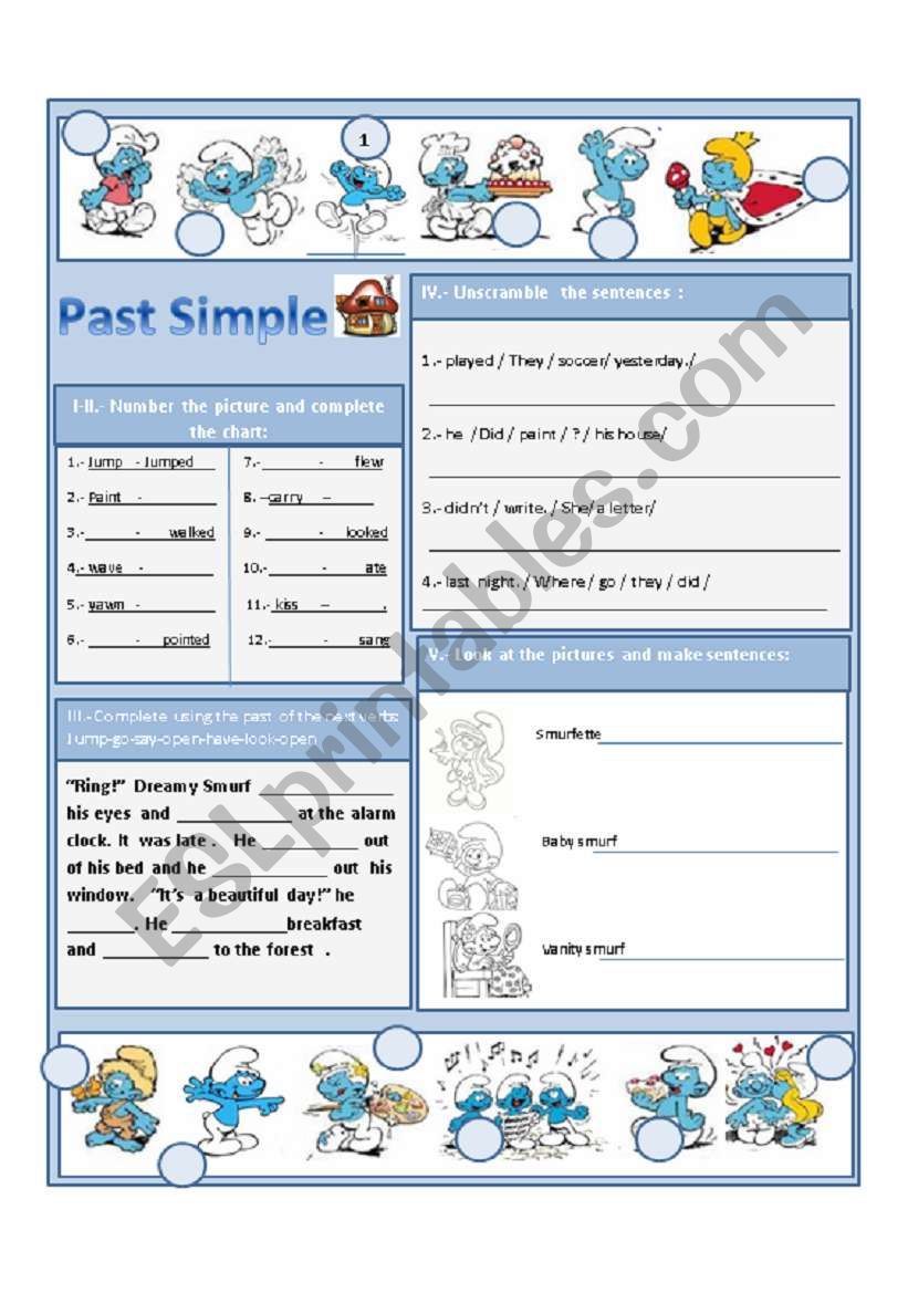 Past Simple worksheet