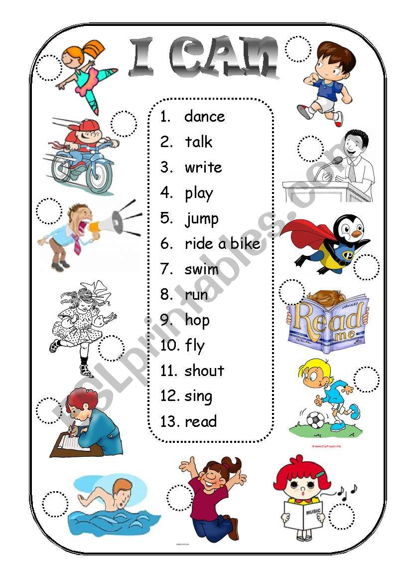 i-can-verb-matching-exercise-esl-worksheet-by-aline37
