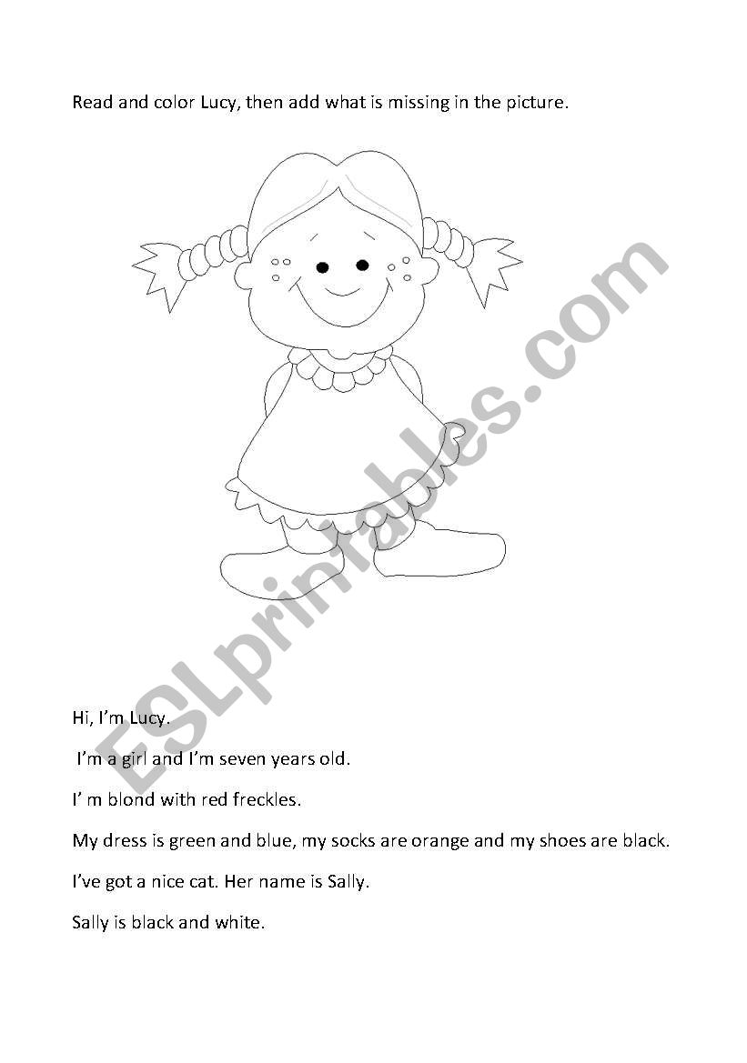 Lucyclothes worksheet