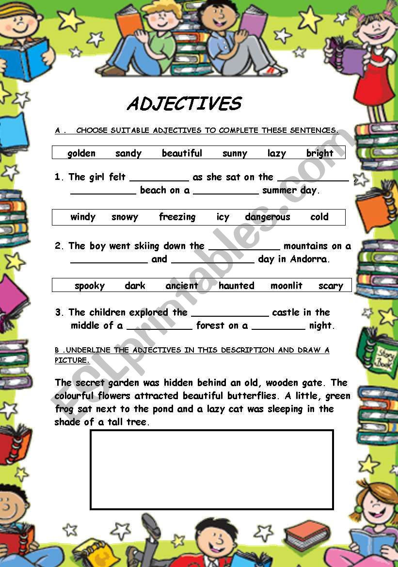 ADJECTIVES worksheet