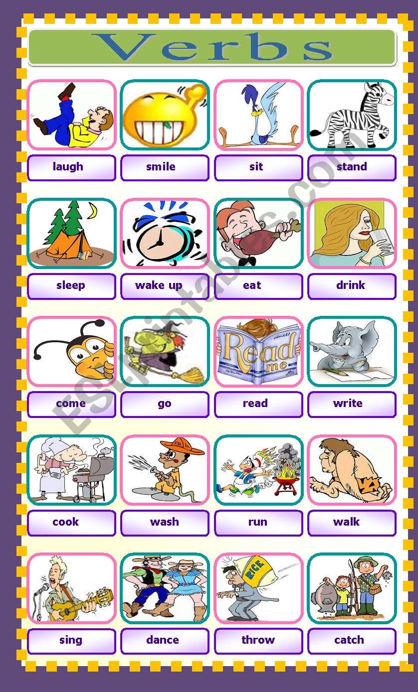 Action Verbs worksheet