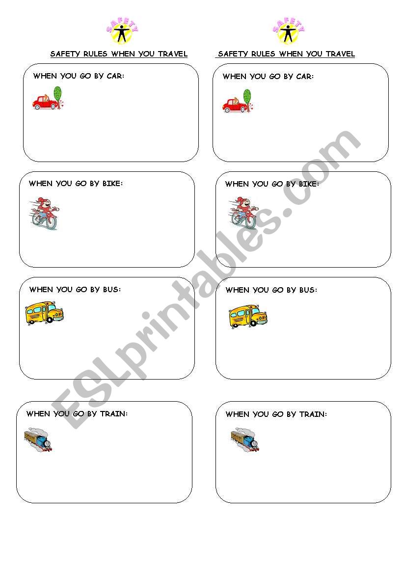 Safety Rules worksheet