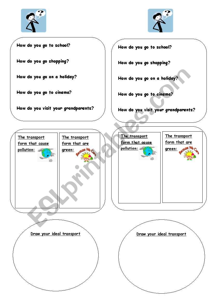 Transportation worksheet