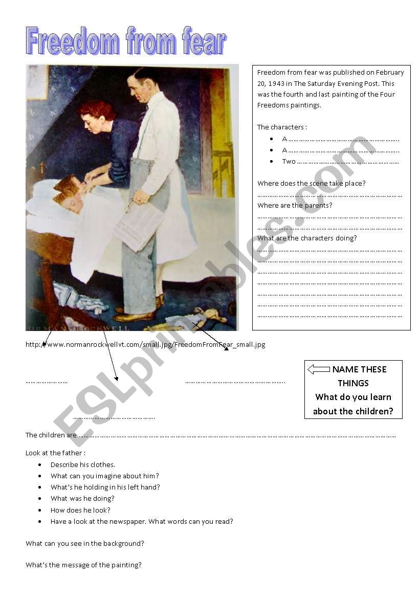 Norman RockwellÂ´s Four Freedoms 1/4