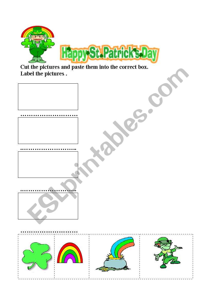 St.Patricks Day worksheet