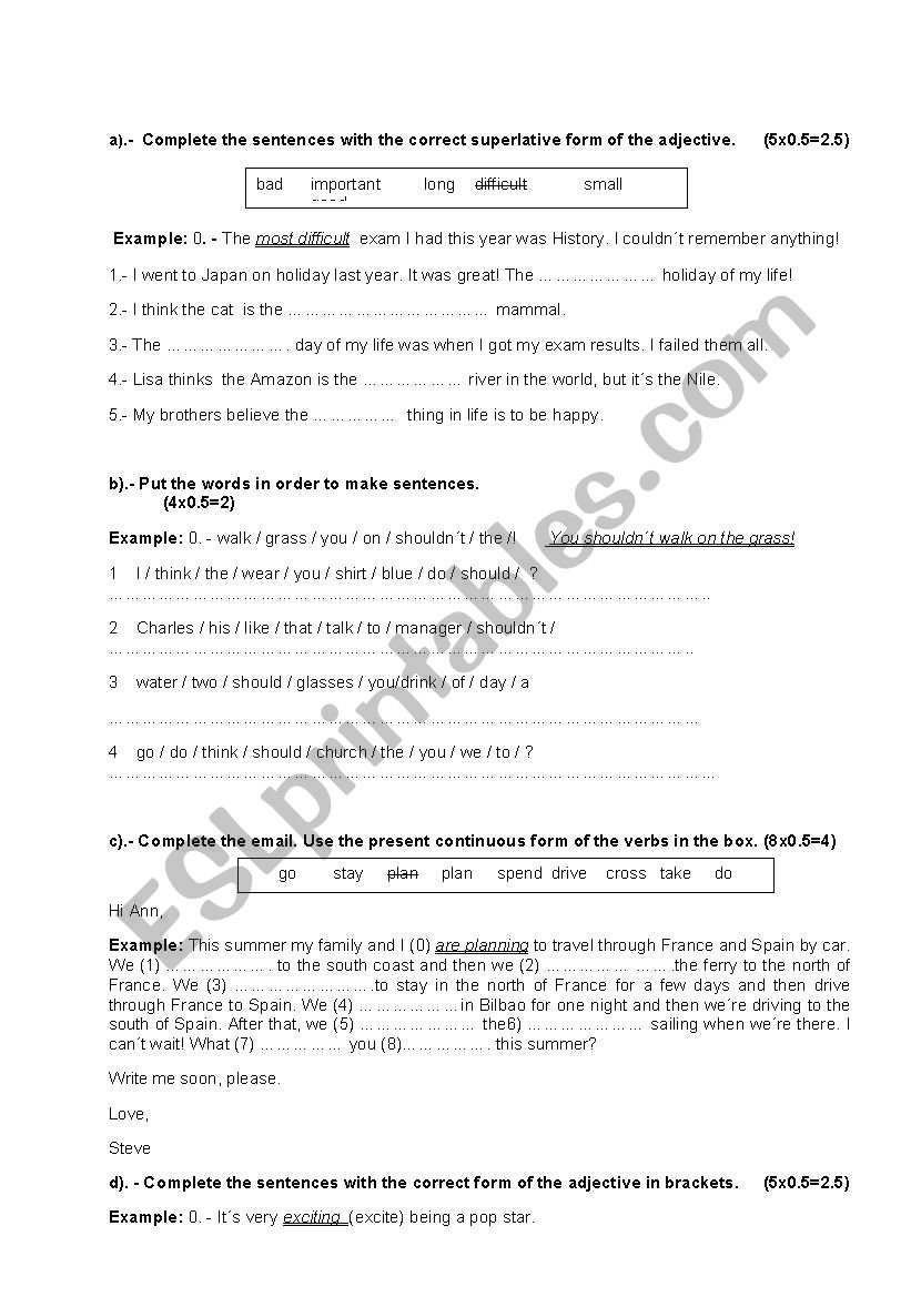 Diagnostic Quiz  worksheet