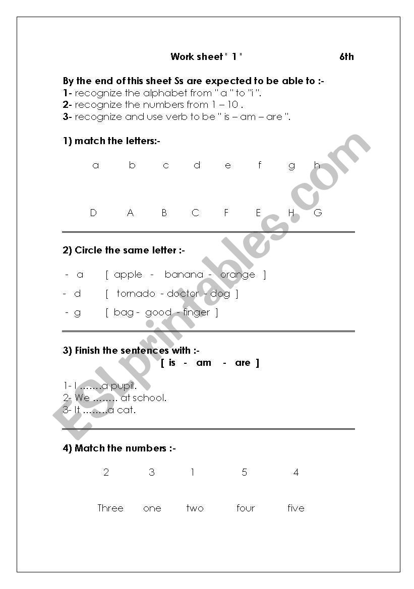 remedial material worksheet