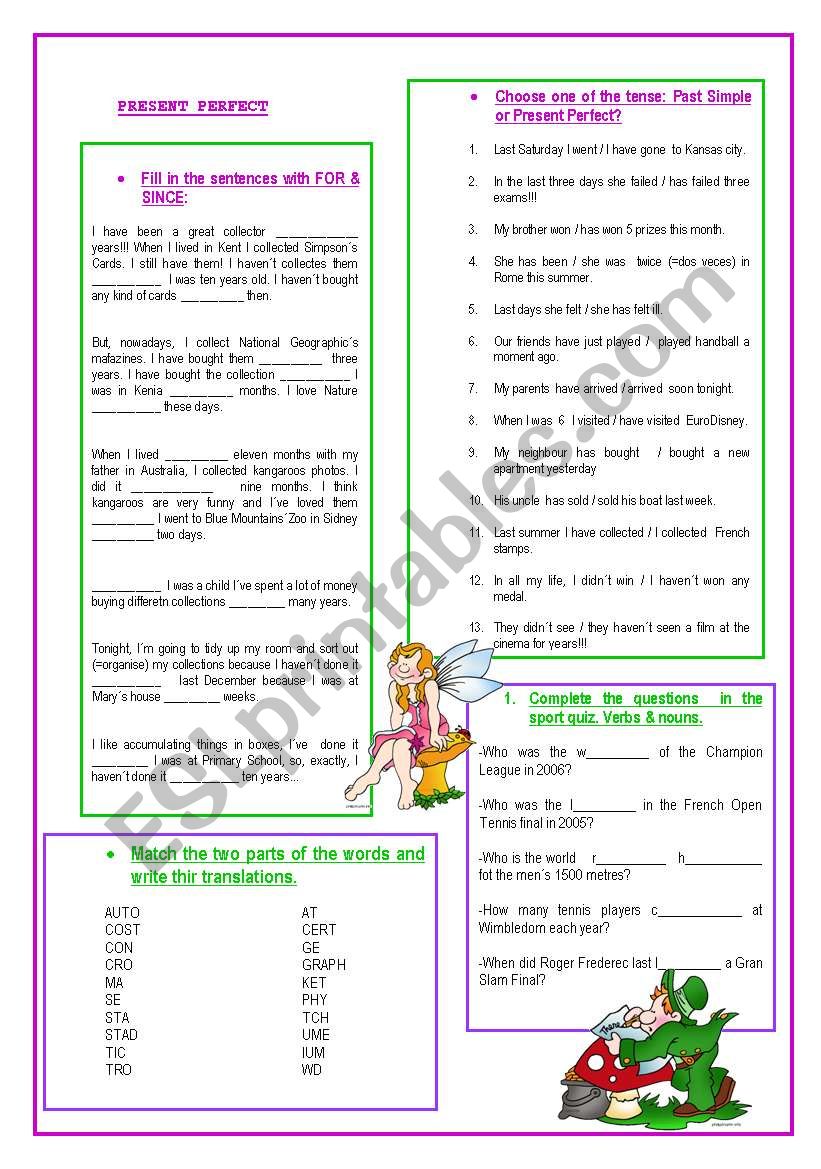 Present Perfect worksheet