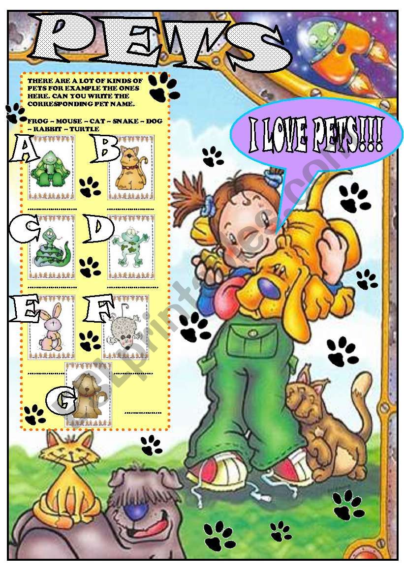 PETS worksheet