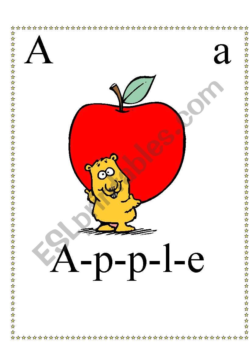 The alphabet worksheet