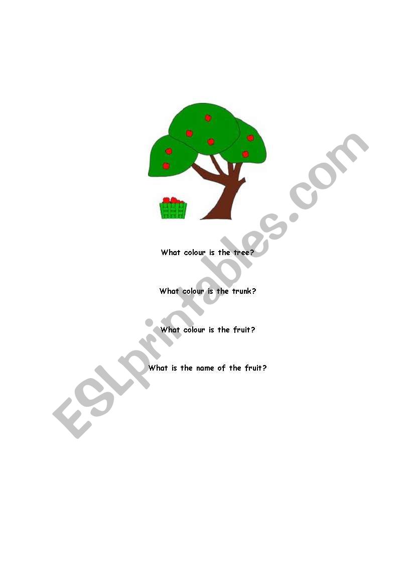 Name the Colours worksheet