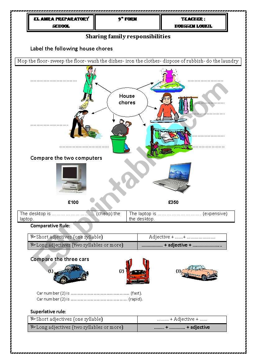 Comparatives and superlatives 