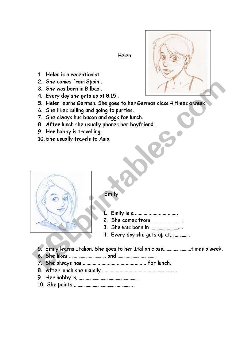 emily worksheet