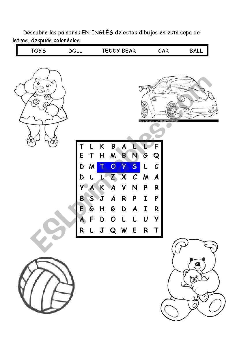 toys worksheet