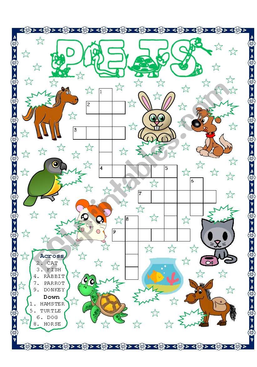 PETS PUZZLE worksheet