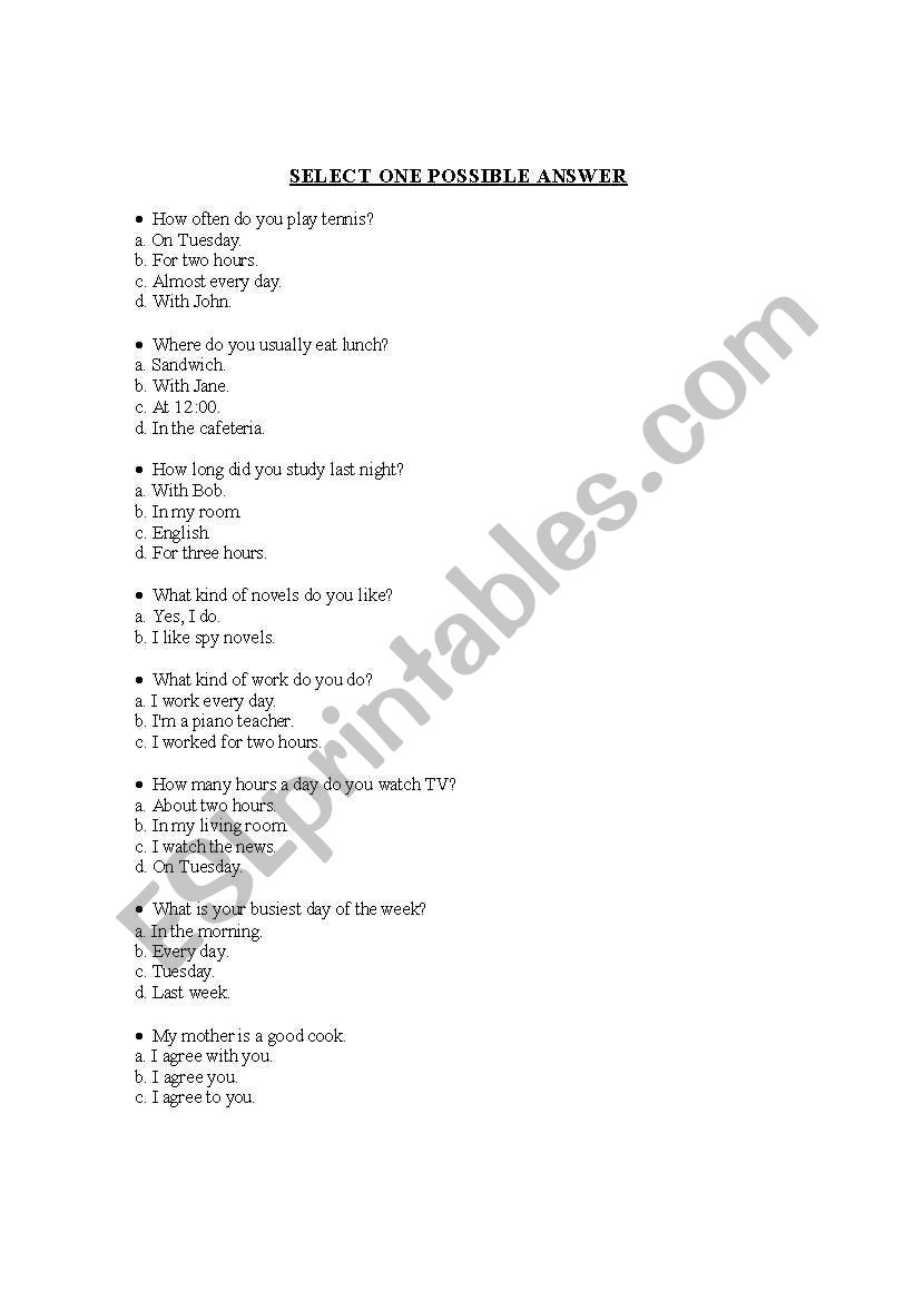 easy worksheet worksheet