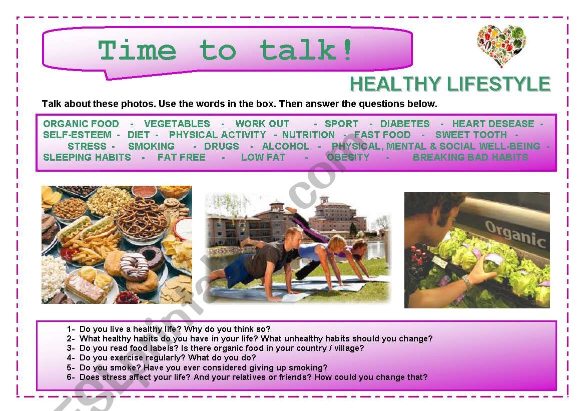 Time to talk (12): Healthy lifestyle