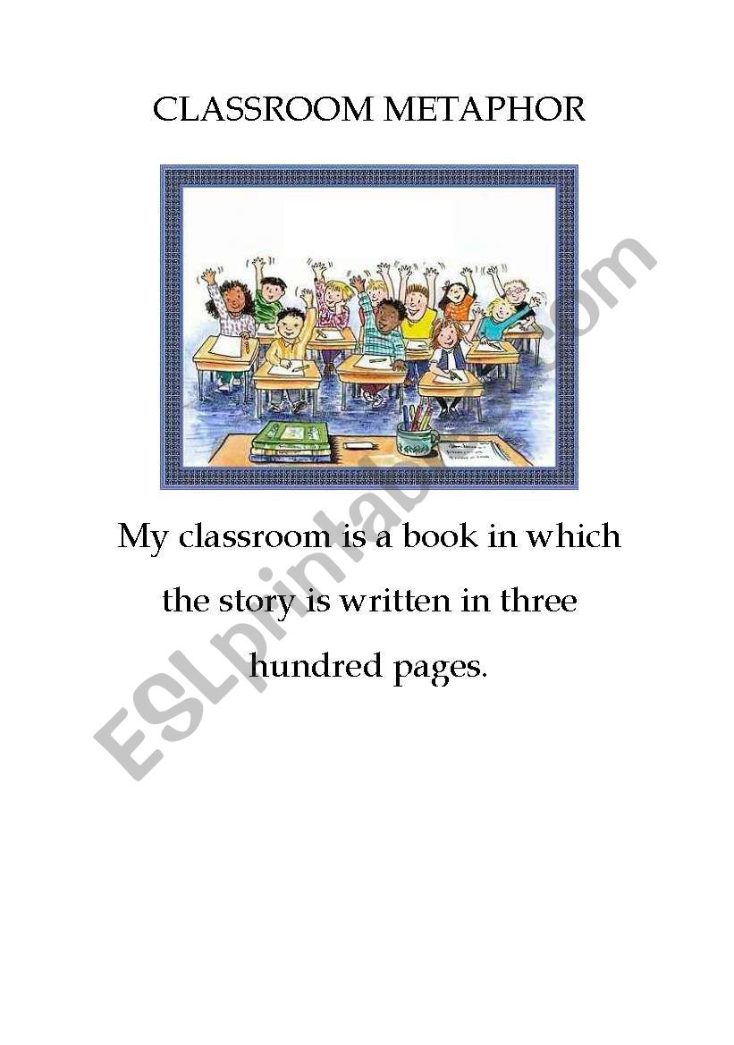 Classroom Metaphor worksheet