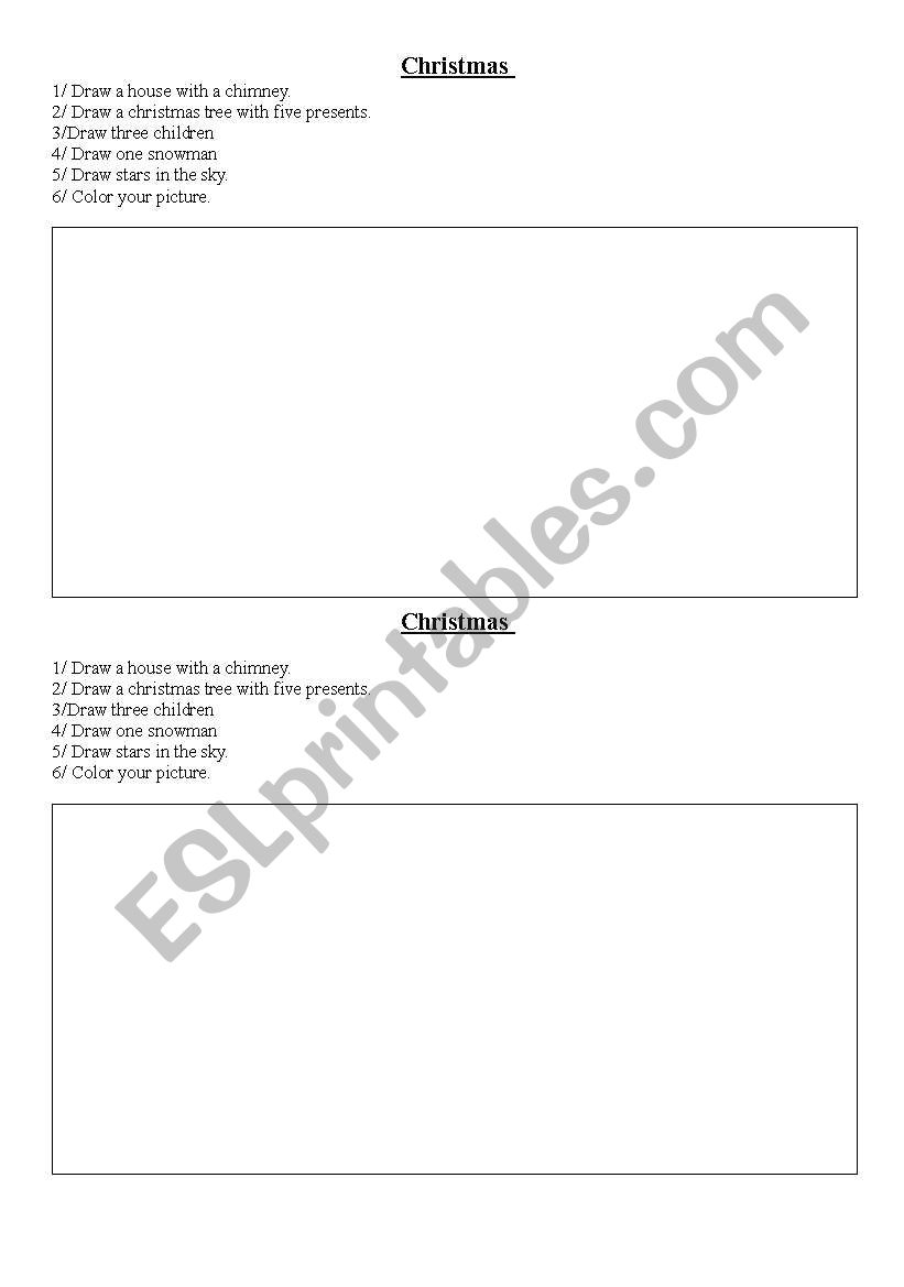 christmas vocabulary worksheet