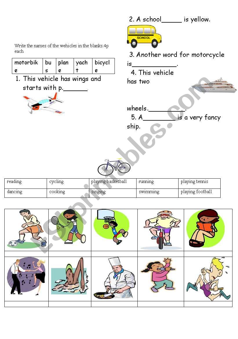 yazl worksheet