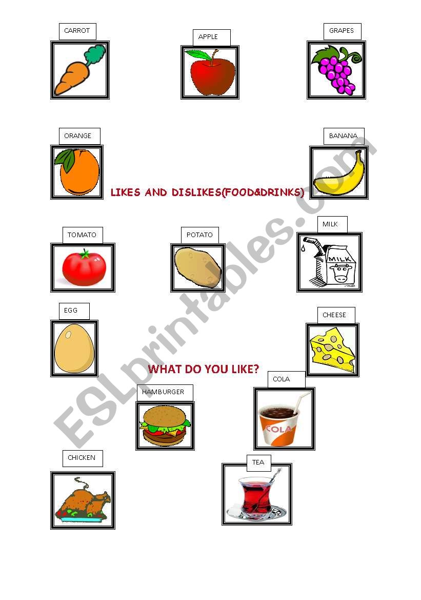 Flashcards (Food and Drinks) worksheet