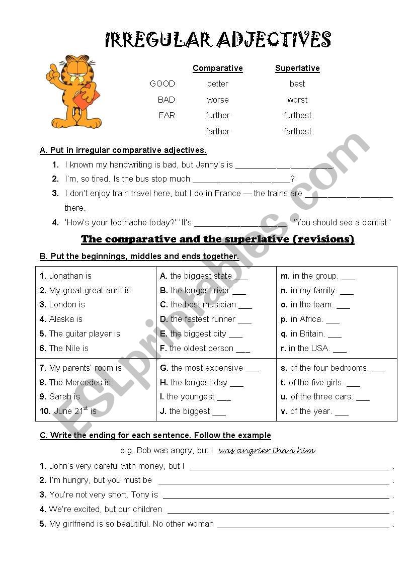 Adjectives: Comparative and Superlative