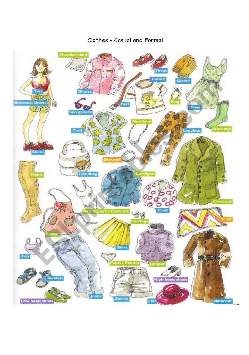 Clothes1 worksheet