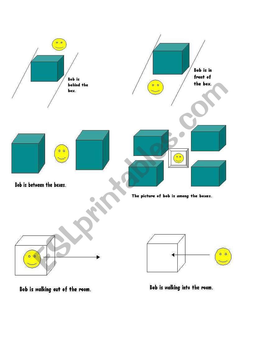 Prepositions of place worksheet