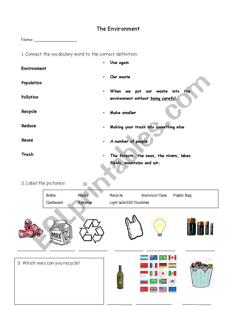 Environment Word Matching - 2010