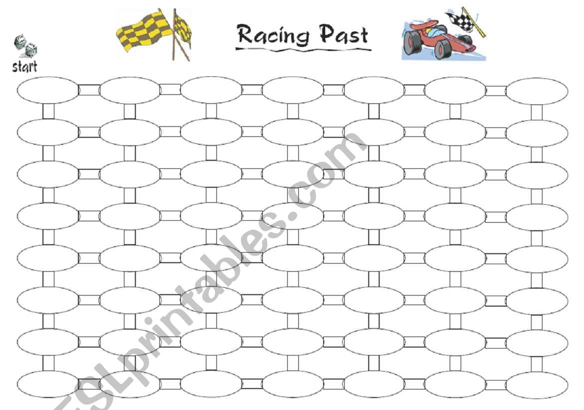 Racing Sentence Making worksheet