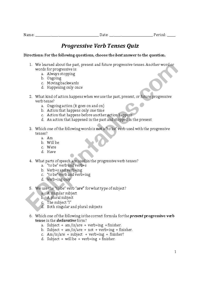 english-worksheets-progressive-verb-tenses-quiz