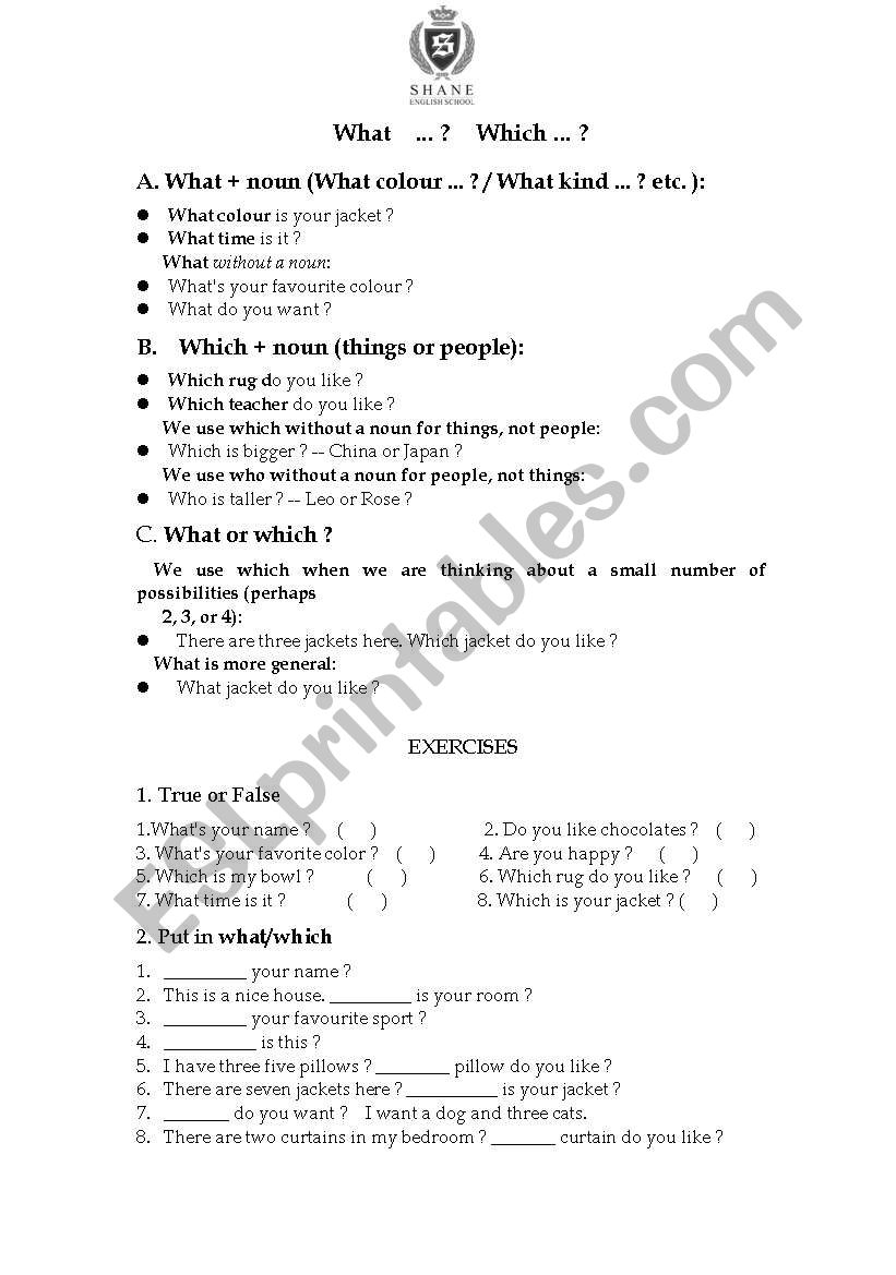 What...? worksheet