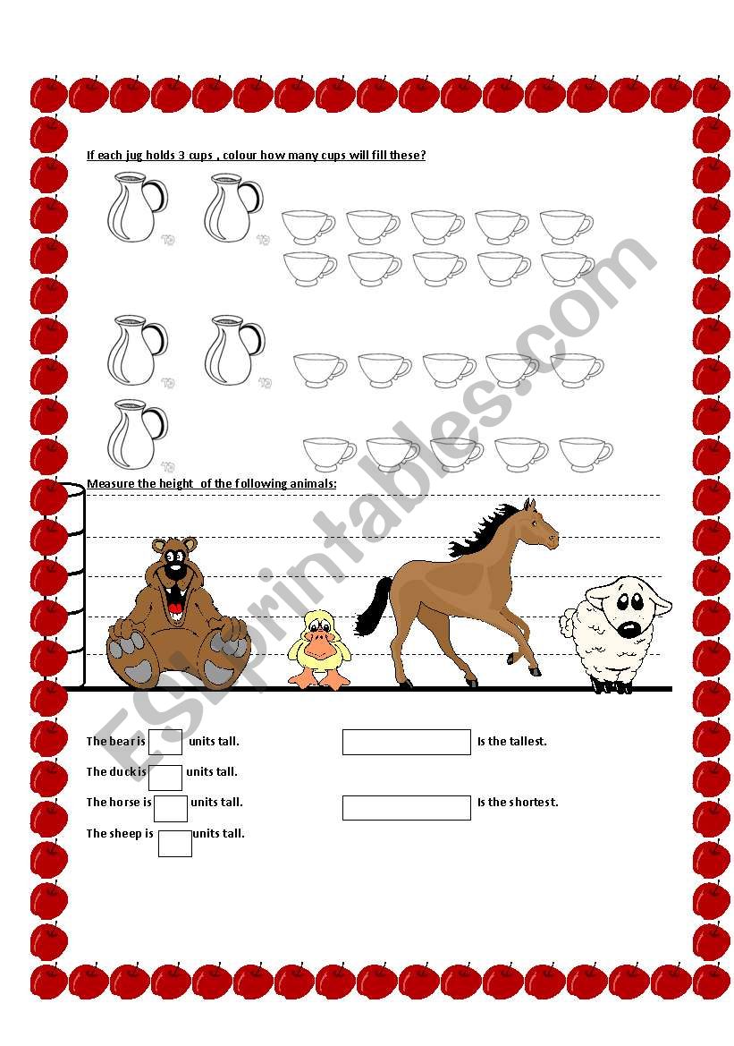 measurement worksheet