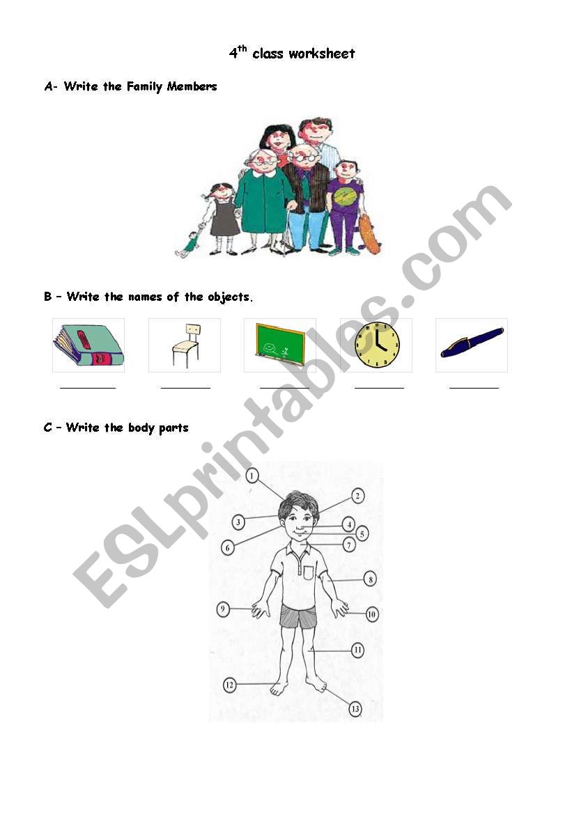 4th grade worksheet worksheet